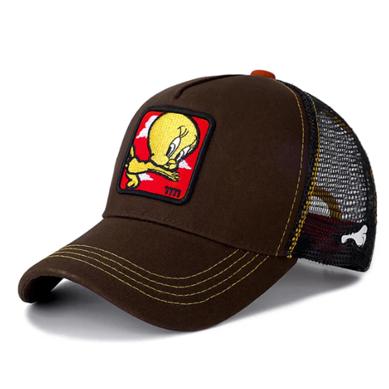 Casquette de baseball unisexe avec dessin animé, haute qualité, pour homme, camionneur