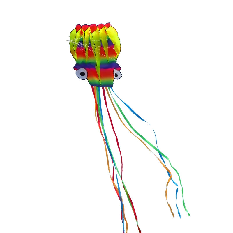 Cerf-volant géant en forme de pieuvre 3D, 5 m, avec ligne de pneu de 100 m, cerfs-volants géants en forme de pieuvre, jouets d'extérieur pour adultes