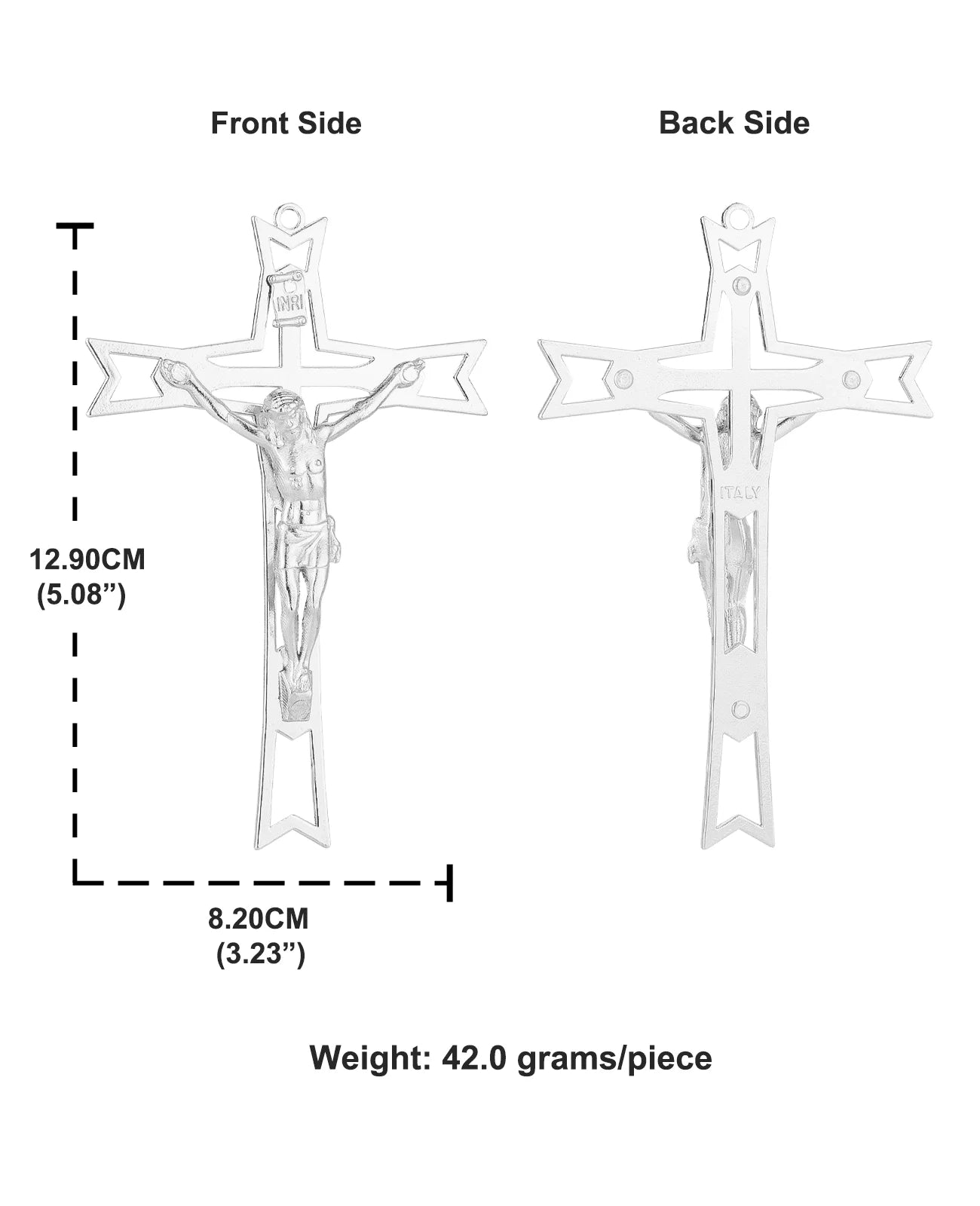 1Pc Crucifix Jesus Cross Pendant Christian INRI Christ Hand Holding Cross Blessing Jewelry Ornament Wall Church Decor Craft Gift