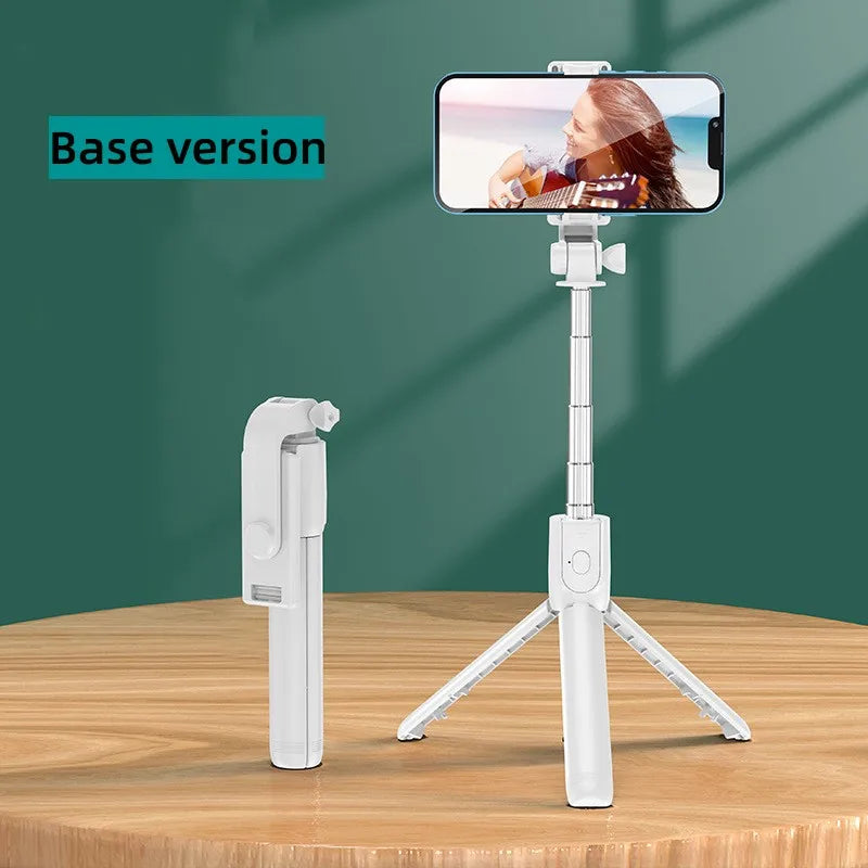 Perche Selfie Trépied Bluetooth avec Lumière LED & Télécommande Sans Fil pour iPhone et Android