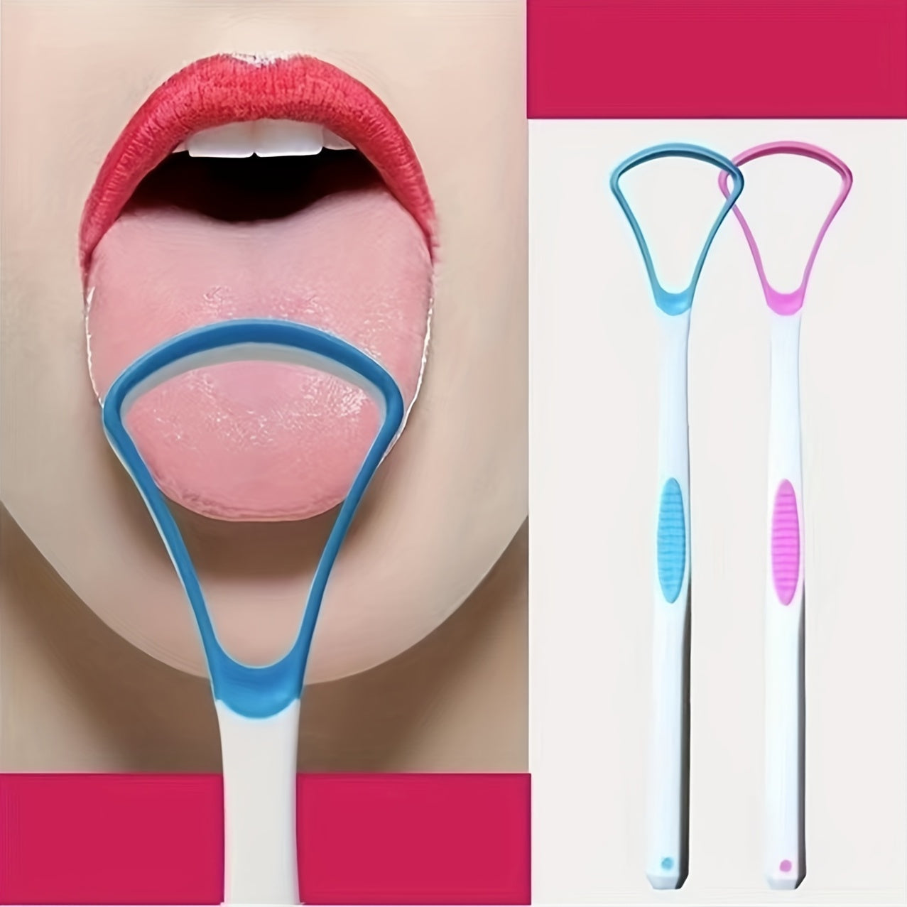 Grattoirs à langue pour adultes, fournis avec un étui de voyage pratique, assurent une bonne hygiène buccale et sont simples d'utilisation, contribuant ainsi à lutter contre la mauvaise haleine.