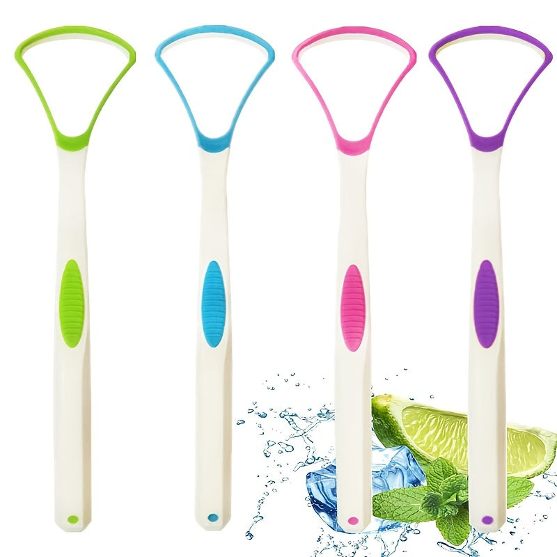 Grattoirs à langue pour adultes, fournis avec un étui de voyage pratique, assurent une bonne hygiène buccale et sont simples d'utilisation, contribuant ainsi à lutter contre la mauvaise haleine.