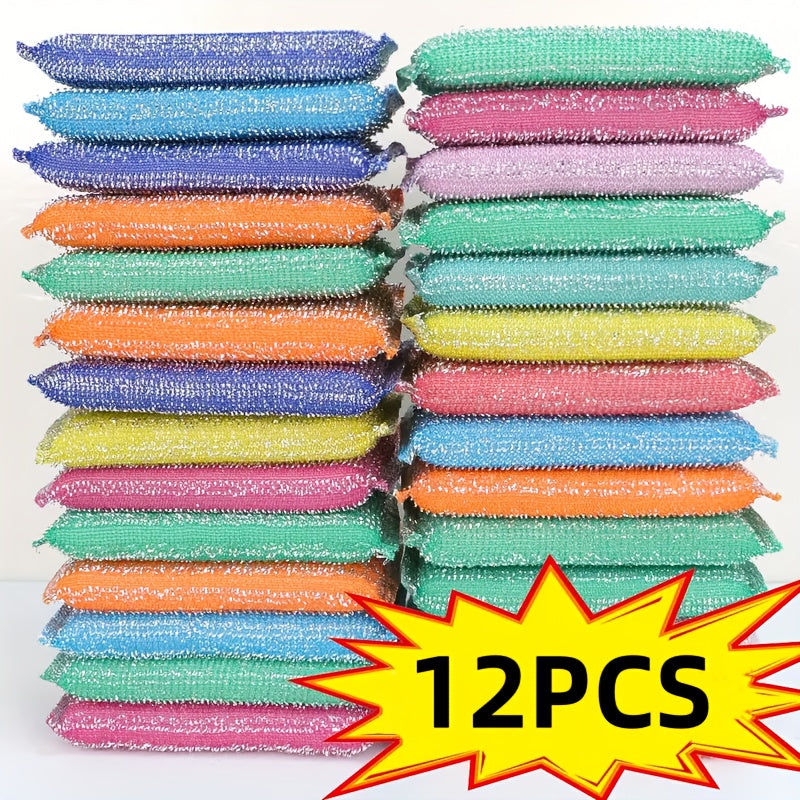 [12/22/40 pièces] Éponge de cuisine réutilisable double face, éponge pour lave-vaisselle, convient pour laver la vaisselle et nettoyer les ustensiles, brosses pour bols et casseroles, fournitures de cuisine, produits de n