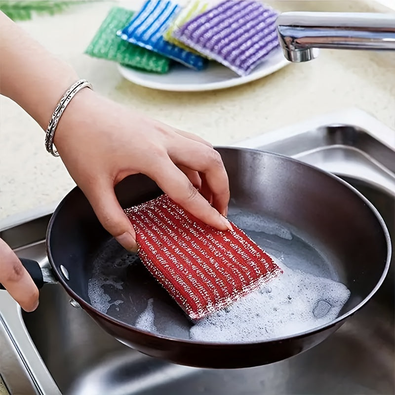 [12/22/40 pièces] Éponge de cuisine réutilisable double face, éponge pour lave-vaisselle, convient pour laver la vaisselle et nettoyer les ustensiles, brosses pour bols et casseroles, fournitures de cuisine, produits de n