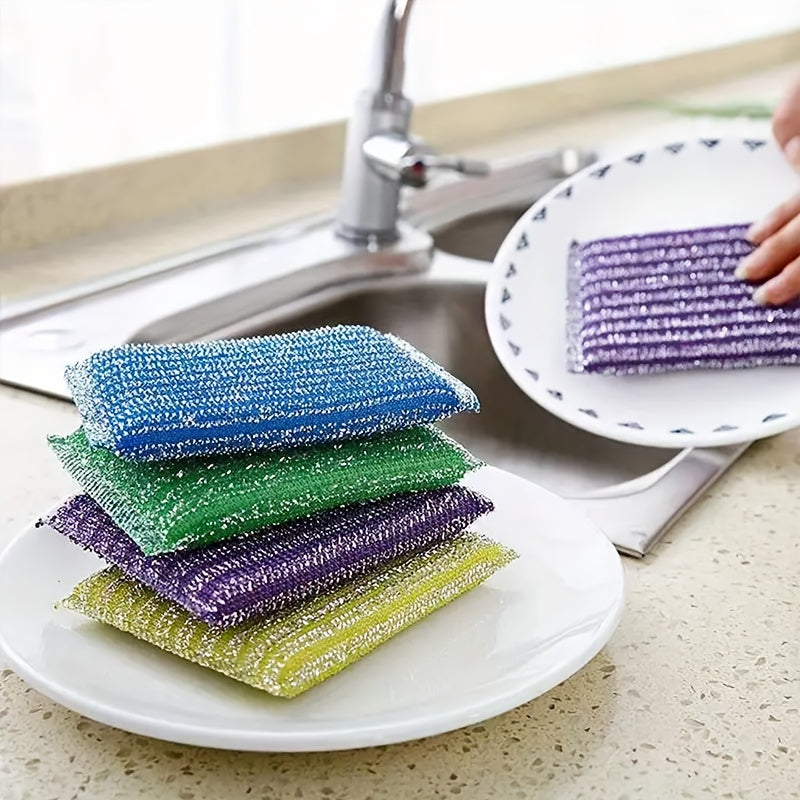 [12/22/40 pièces] Éponge de cuisine réutilisable double face, éponge pour lave-vaisselle, convient pour laver la vaisselle et nettoyer les ustensiles, brosses pour bols et casseroles, fournitures de cuisine, produits de n