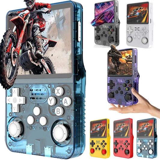 Console de jeu rétro classique R36S avec système ARKOS, jeux vidéo, carte unique, portable, cadeau pour enfants, 3,5 pouces
