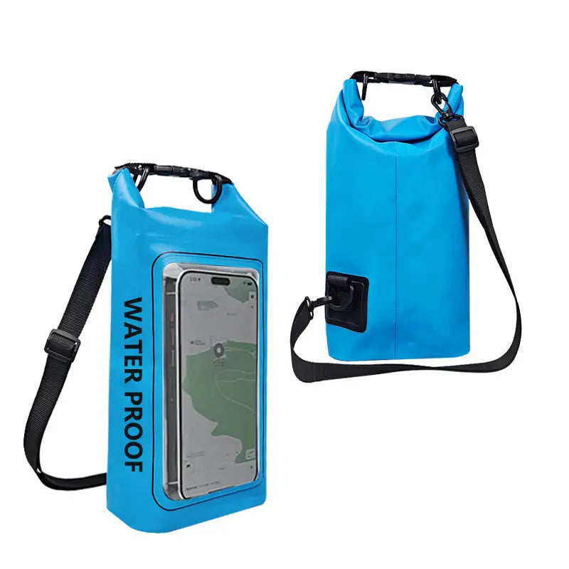 Sac étanche 2 L avec écran tactile pour randonnée, rafting, surf, kayak, sports de plein air, équipement de camping, XA394Q