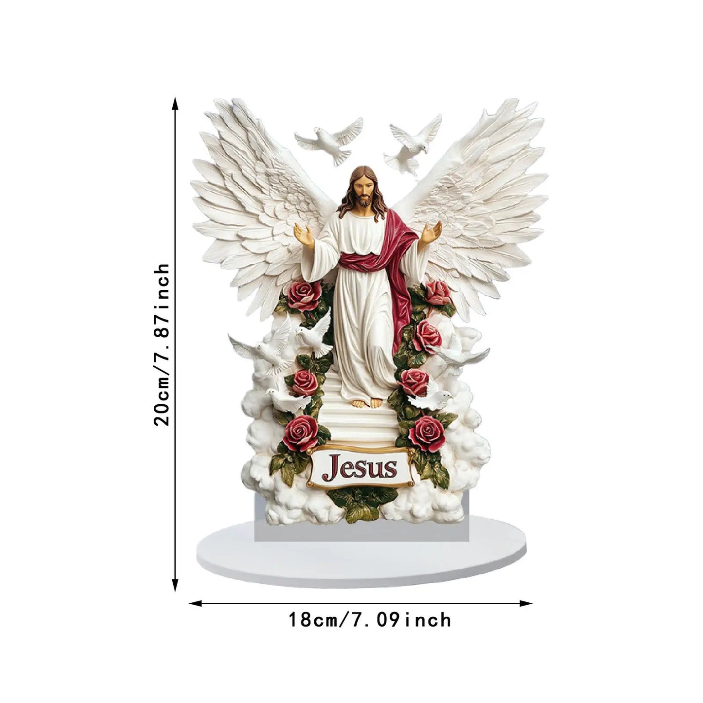 Décoration de bureau Jésus à collectionner pour les fêtes, les fêtes, les cafés, les bureaux, les figurines religieuses, idée cadeau