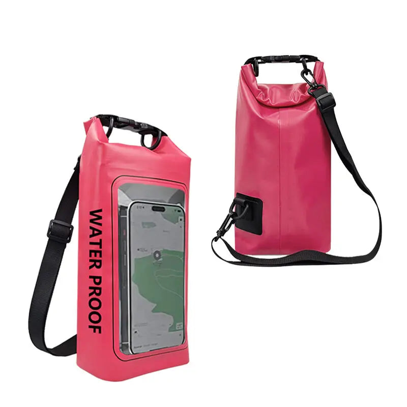 Sac étanche 2 L avec écran tactile pour randonnée, rafting, surf, kayak, sports de plein air, équipement de camping, XA394Q
