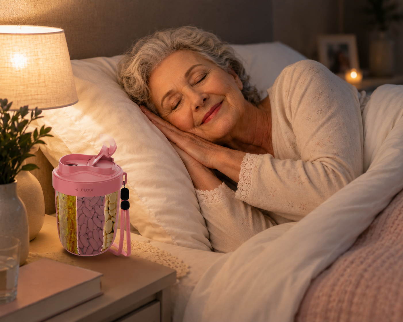Pilulier de Voyage Grande Capacité – 7 Compartiments pour Vitamines, Gélules et Compléments Quotidiens