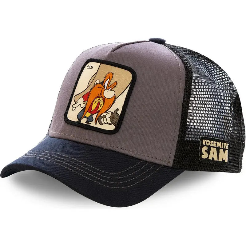 Casquette de baseball unisexe avec dessin animé, haute qualité, pour homme, camionneur
