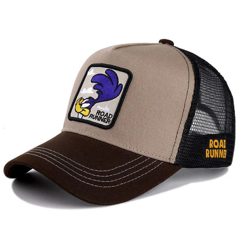 Casquette de baseball unisexe avec dessin animé, haute qualité, pour homme, camionneur