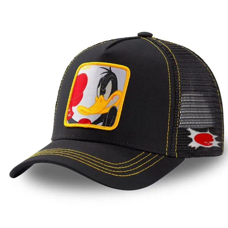 Casquette de baseball unisexe avec dessin animé, haute qualité, pour homme, camionneur