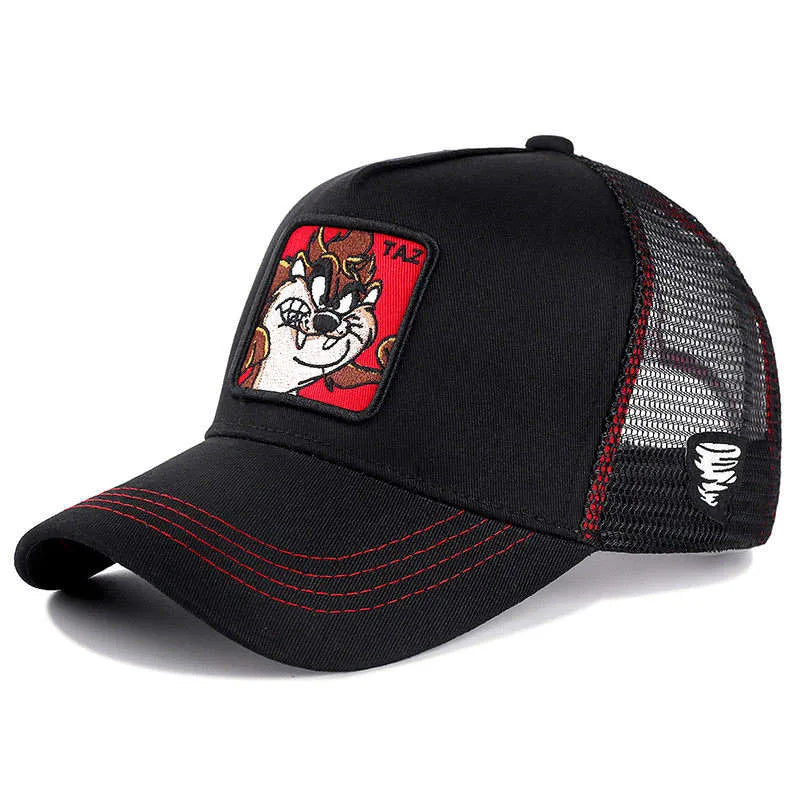 Casquette de baseball unisexe avec dessin animé, haute qualité, pour homme, camionneur
