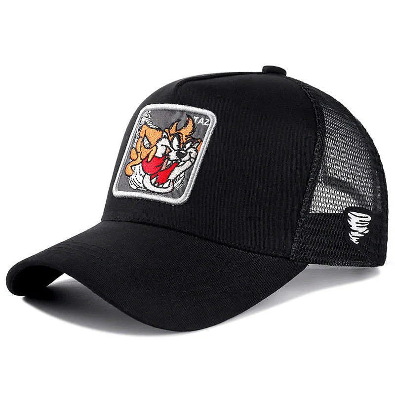 Casquette de baseball unisexe avec dessin animé, haute qualité, pour homme, camionneur