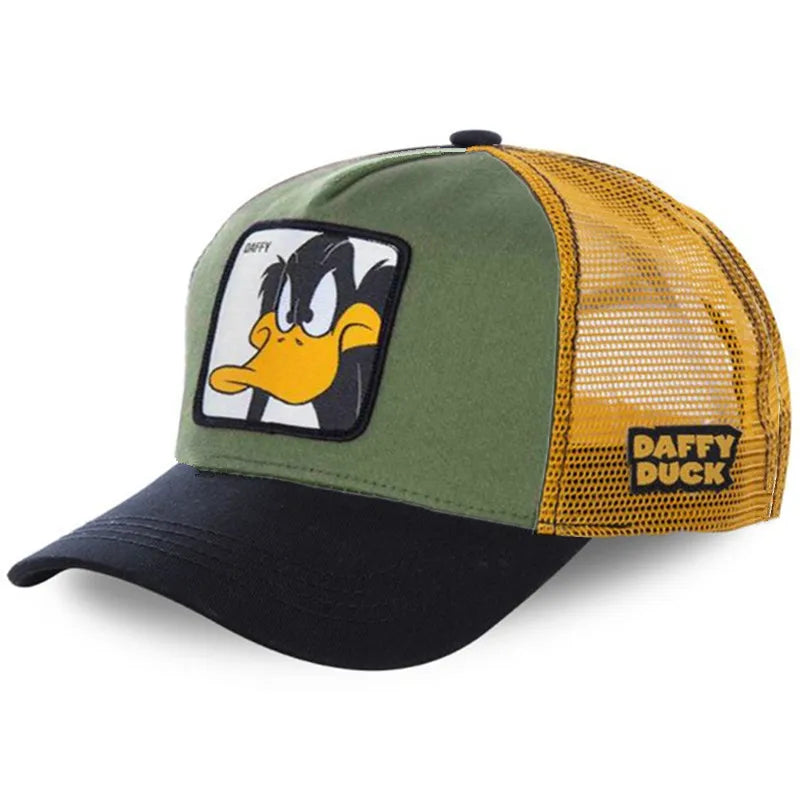 Casquette de baseball unisexe avec dessin animé, haute qualité, pour homme, camionneur