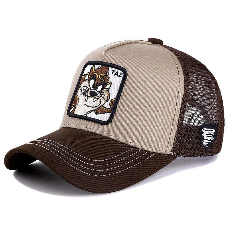Casquette de baseball unisexe avec dessin animé, haute qualité, pour homme, camionneur