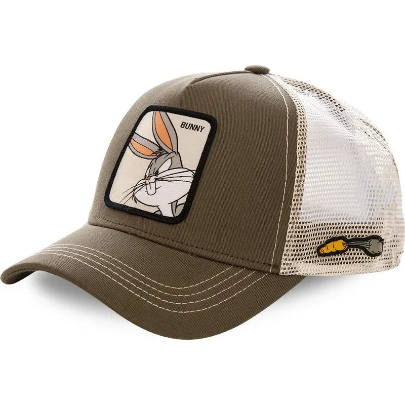 Casquette de baseball unisexe avec dessin animé, haute qualité, pour homme, camionneur