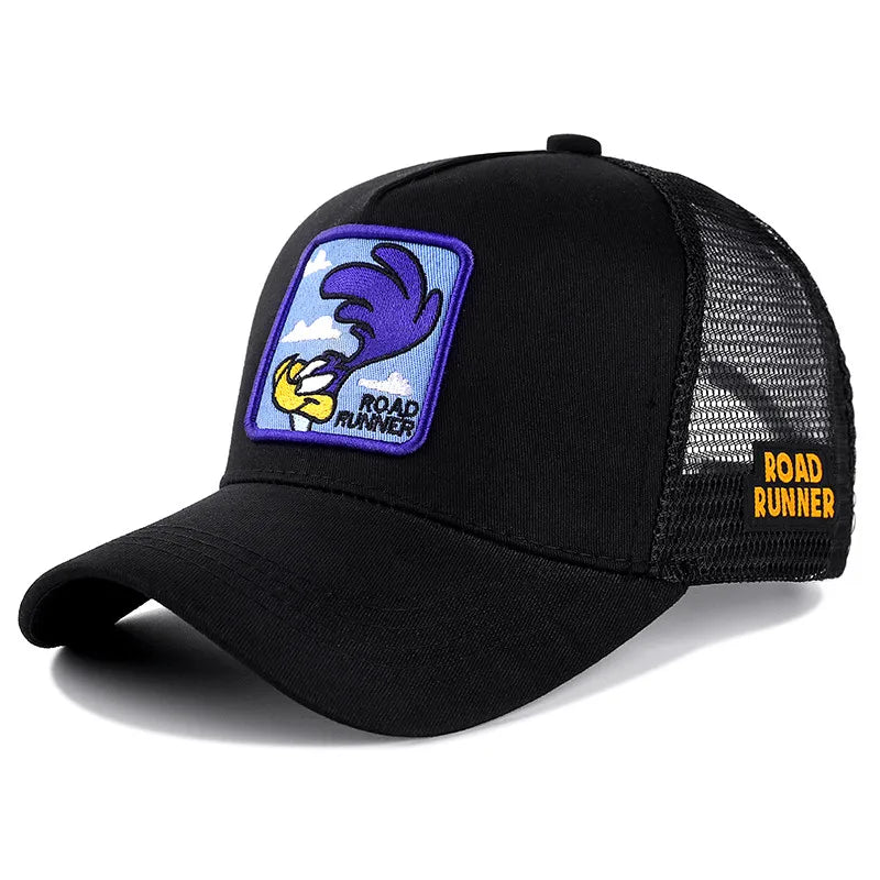 Casquette de baseball unisexe avec dessin animé, haute qualité, pour homme, camionneur