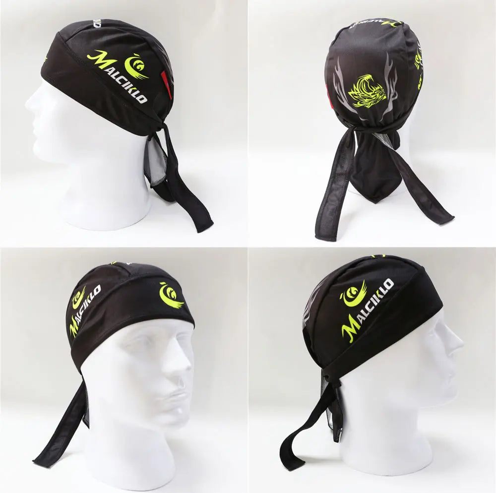 Casquette de cyclisme pour homme et femme, motif tête de mort, style pirate, foulard, bandana, anti-transpiration, anti-UV, bandeau de sport
