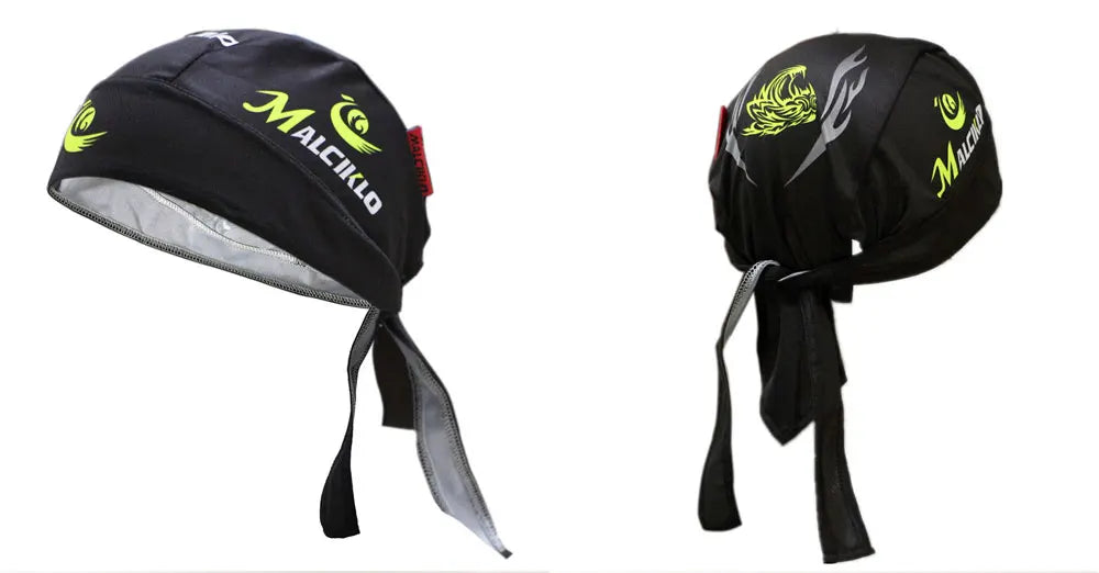 Casquette de cyclisme pour homme et femme, motif tête de mort, style pirate, foulard, bandana, anti-transpiration, anti-UV, bandeau de sport