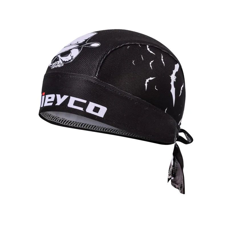 Casquette de cyclisme pour homme et femme, motif tête de mort, style pirate, foulard, bandana, anti-transpiration, anti-UV, bandeau de sport