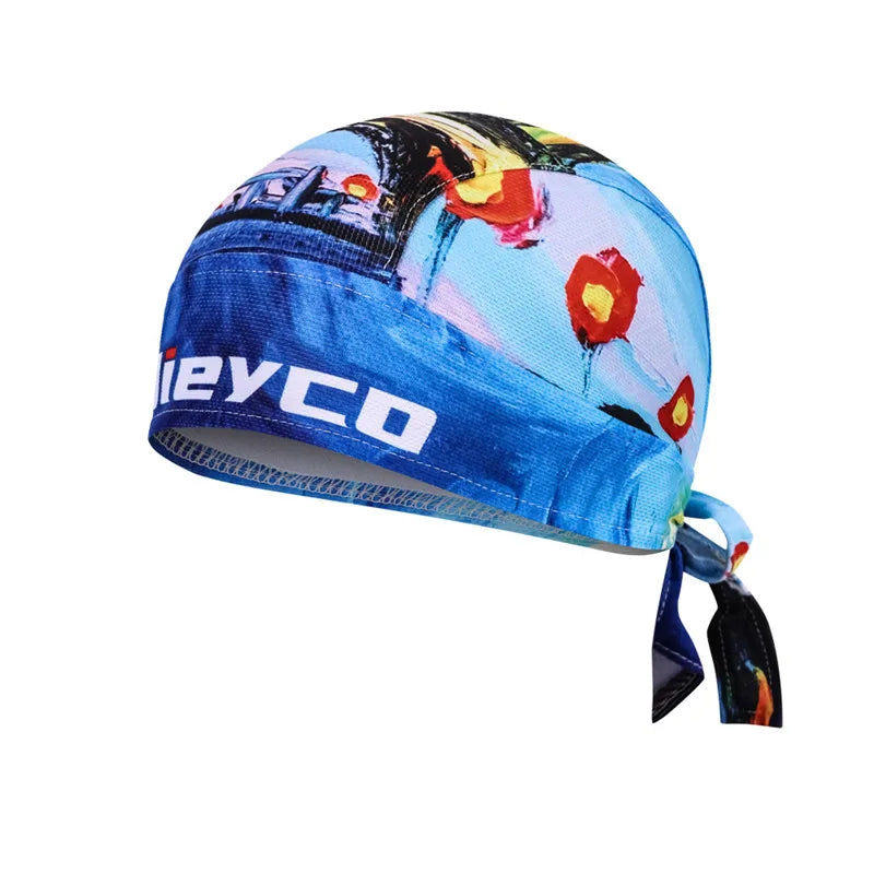 Casquette de cyclisme pour homme et femme, motif tête de mort, style pirate, foulard, bandana, anti-transpiration, anti-UV, bandeau de sport