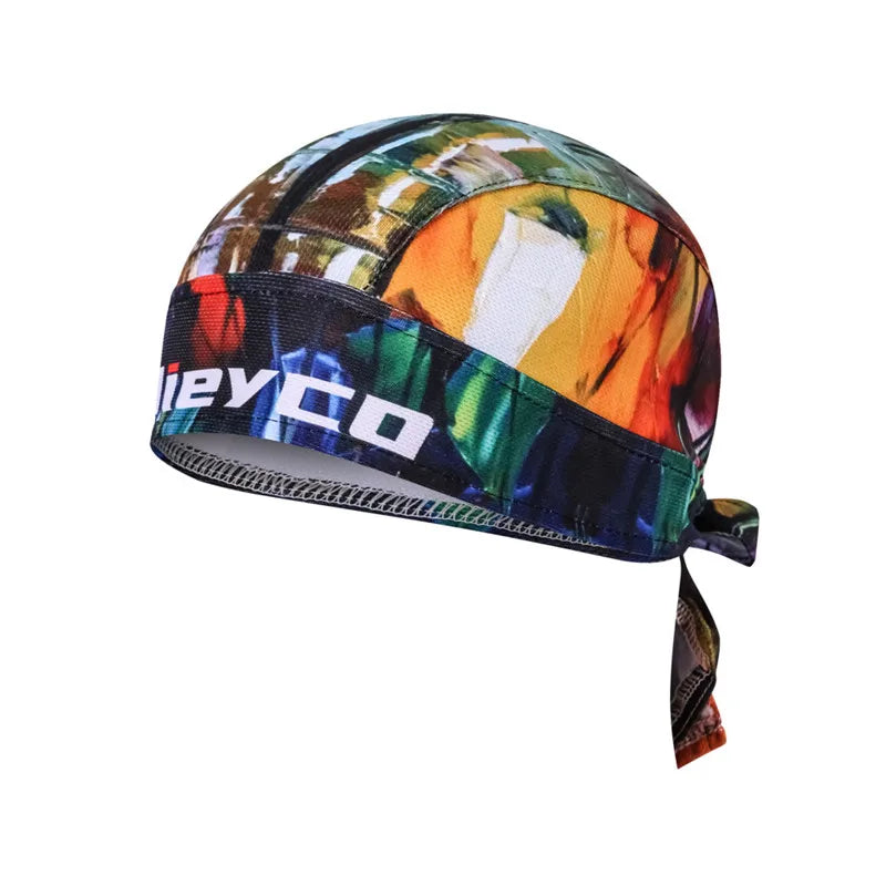 Casquette de cyclisme pour homme et femme, motif tête de mort, style pirate, foulard, bandana, anti-transpiration, anti-UV, bandeau de sport