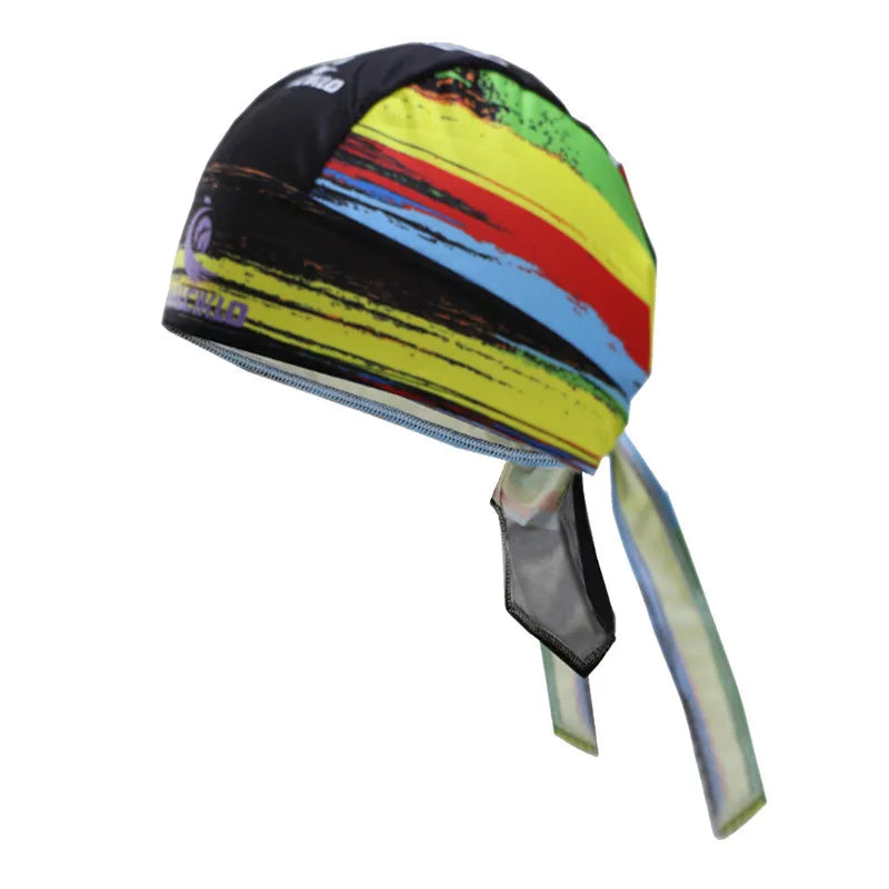 Casquette de cyclisme pour homme et femme, motif tête de mort, style pirate, foulard, bandana, anti-transpiration, anti-UV, bandeau de sport