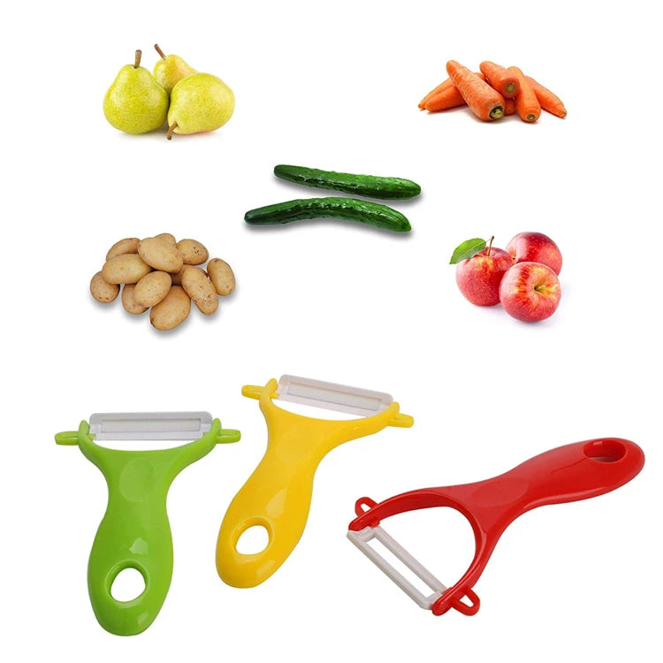 Éplucheur en céramique 4 couleurs pour légumes et fruits, ustensile de cuisine pour pommes de terre, carottes, concombres, KC0113