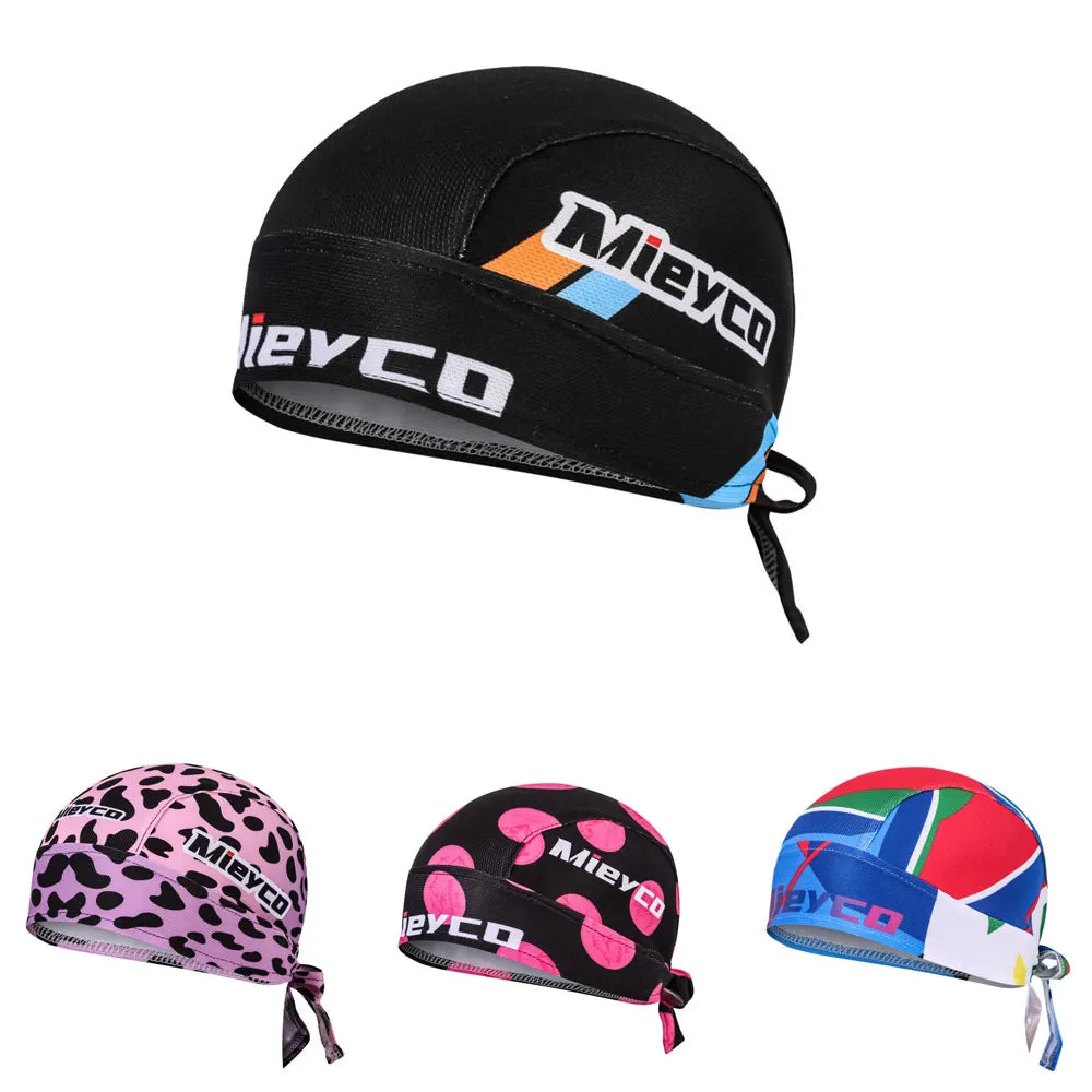 Casquette de cyclisme pour homme et femme, motif tête de mort, style pirate, foulard, bandana, anti-transpiration, anti-UV, bandeau de sport