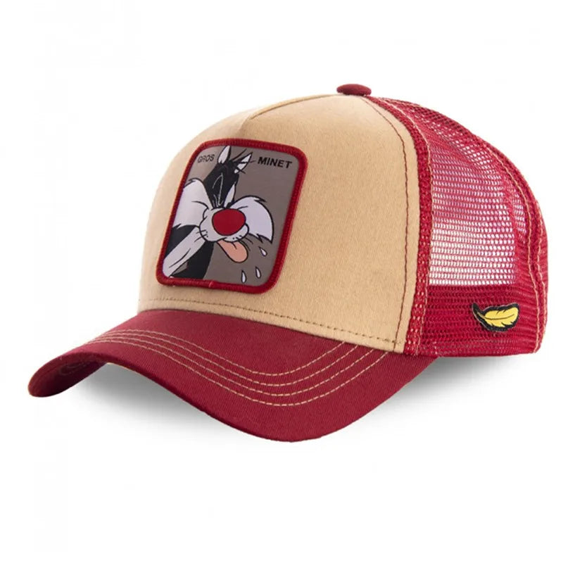 Casquette de baseball unisexe avec dessin animé, haute qualité, pour homme, camionneur