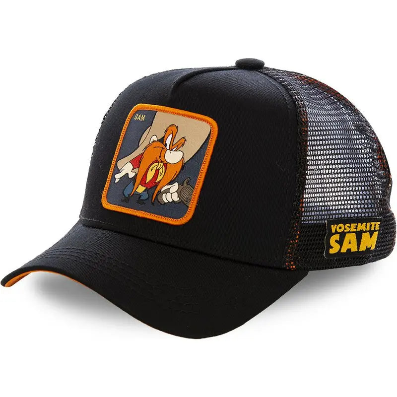 Casquette de baseball unisexe avec dessin animé, haute qualité, pour homme, camionneur