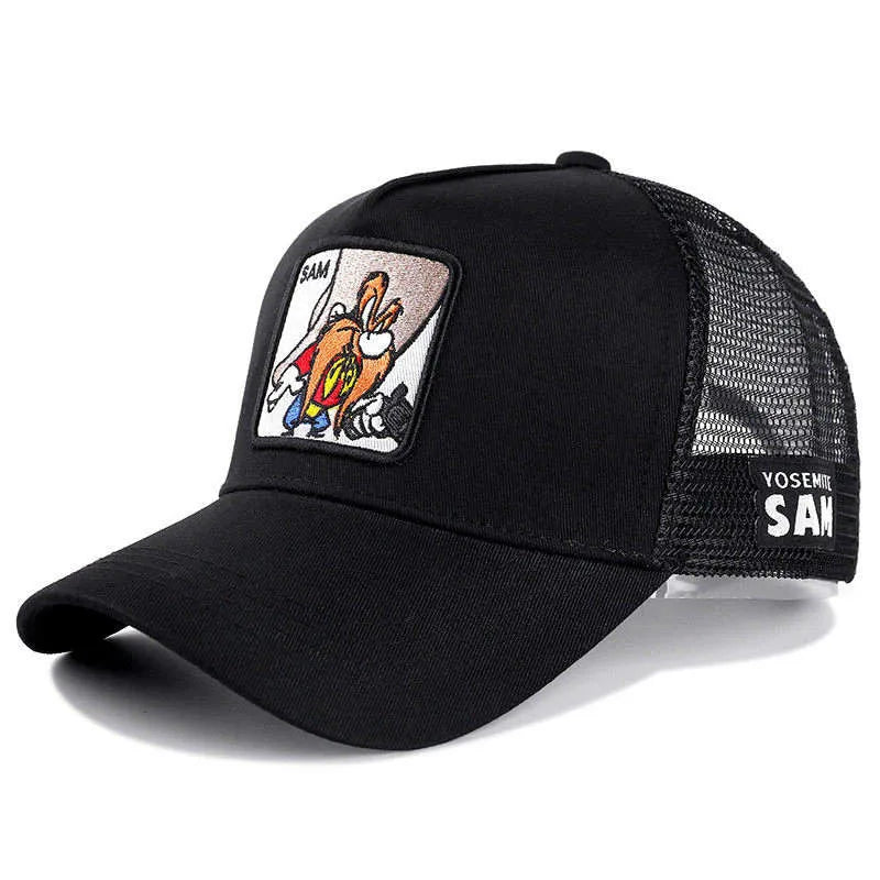 Casquette de baseball unisexe avec dessin animé, haute qualité, pour homme, camionneur