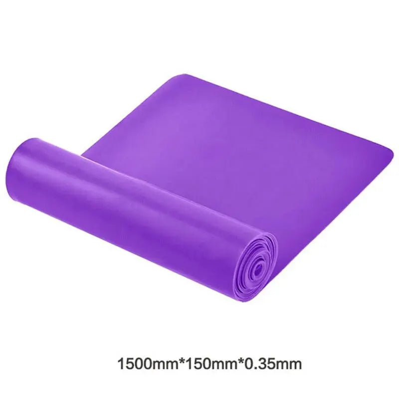 Bandes de résistance pour l'entraînement Bandes d'exercice Physiothérapie Entraînement de fitness en plein air Pilates Gym à domicile Bande élastique extensible