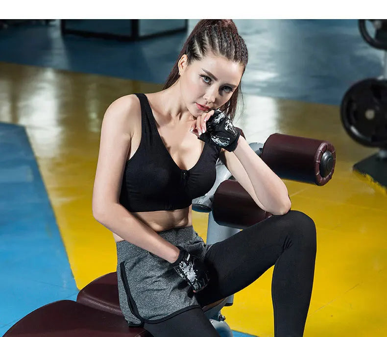 Soutien-gorge de sport à fermeture éclair sur le devant, gilet de fitness, de course à pied, respirant, absorbant les chocs, pour femmes, soutien-gorge push-up, tailles S à 4XL