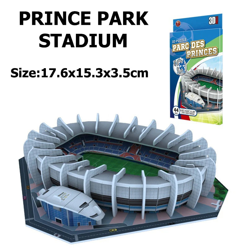 Terrain de football miniature 3D, puzzle à faire soi-même, stades de renommée mondiale, modèles de jeux de football, jouets périphériques, cadeaux d'anniversaire pour fans, DDJ