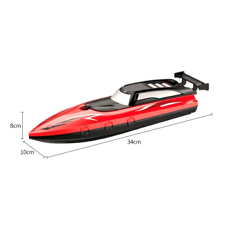 Bateau télécommandé transfrontalier, jouet électrique, chargement, bateau télécommandé 2,4 G, double spirale, pulpe, eau à grande vitesse, télécommande