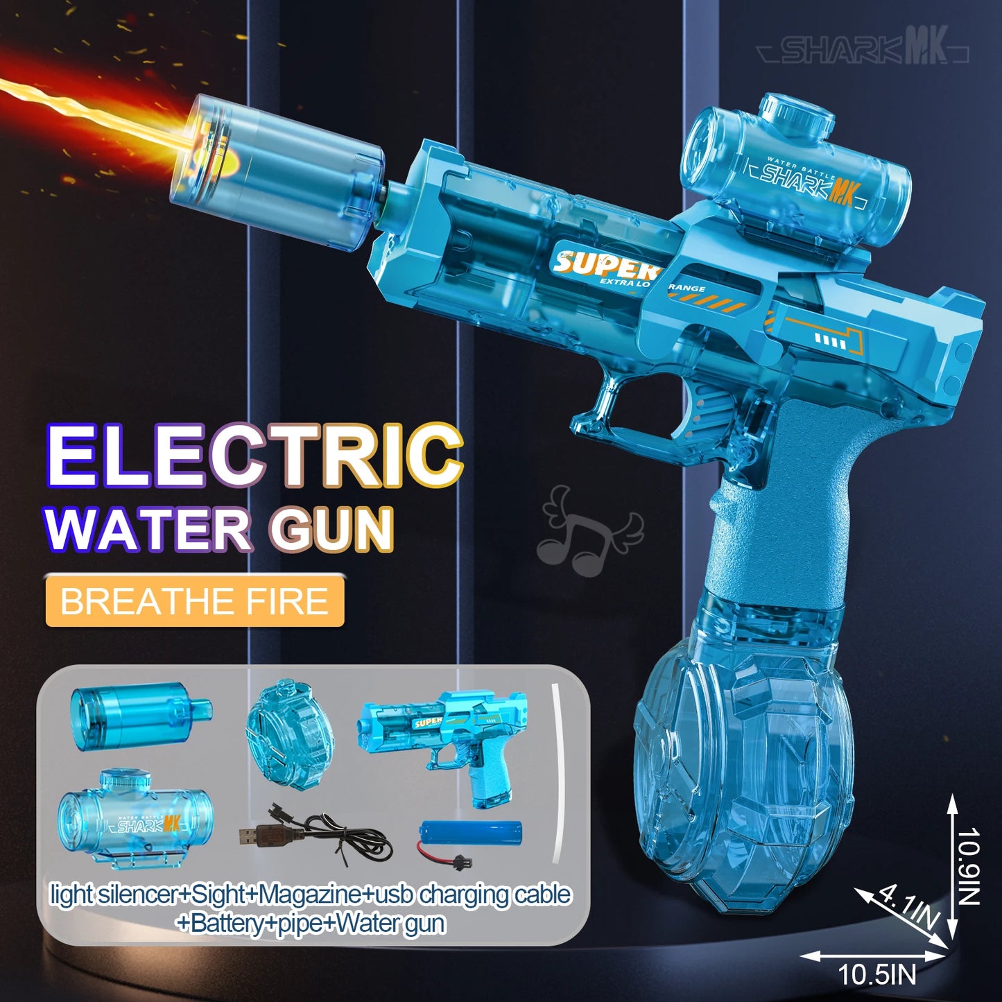 Pistolet à eau électrique haute pression pour enfants, jouets d'été, jeux de combat, plage, piscine, jardin, pistolet à eau automatique, cadeaux