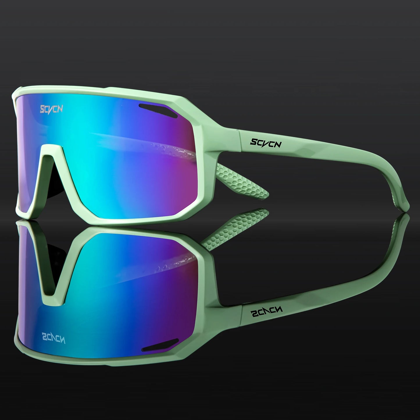 SCVCN Lunettes de soleil de cyclisme pour VTT, pour l'extérieur, UV400, pour femmes, sport, course à pied, hommes, vélo de route