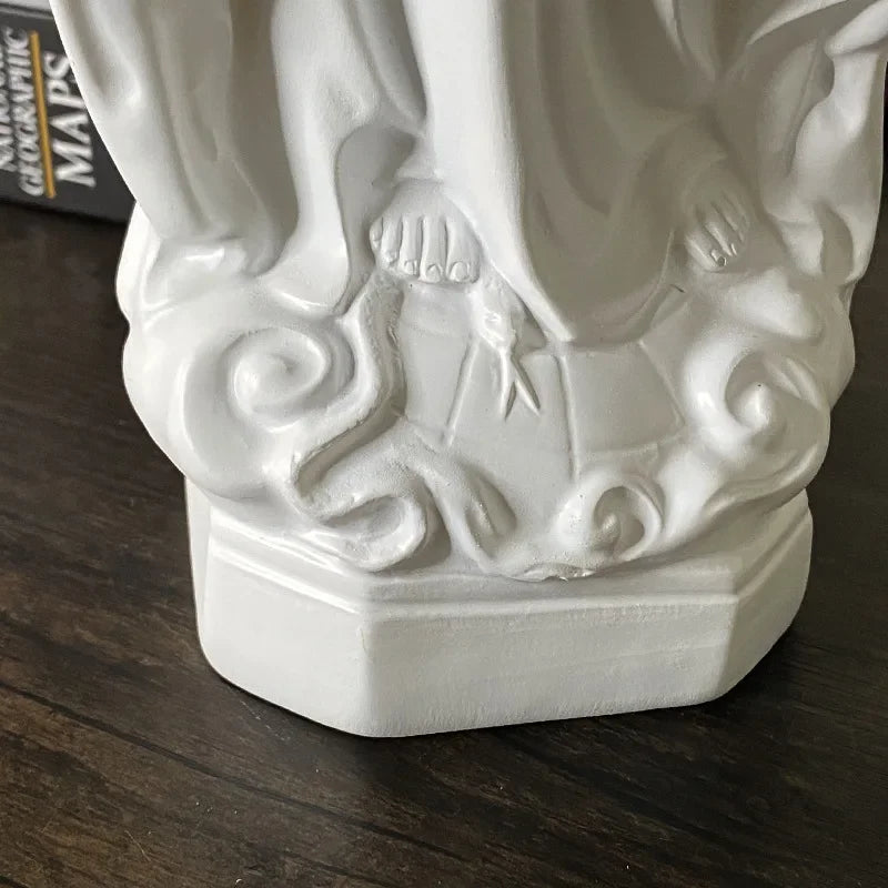 Statue de la Vierge Marie, religieuse catholique, Notre-Dame de Lourdes, statue de la Mère de Dieu, figurines en résine, décoration de bureau, Jésus