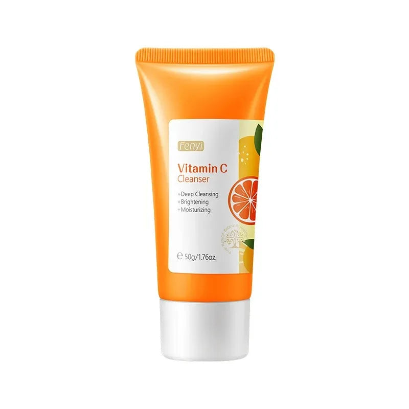 Nettoyant visage à la vitamine C Nettoyage en profondeur de la peau Hydratant Élimination des points noirs Soins de la peau Nettoyant visage Mousse nettoyante pour le visage Soins de la peau