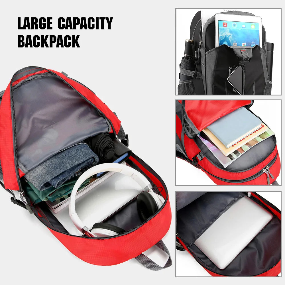 Sac à dos de randonnée 40 L, imperméable et léger, idéal pour les voyages, le trekking et la randonnée en plein air, pour hommes et femmes