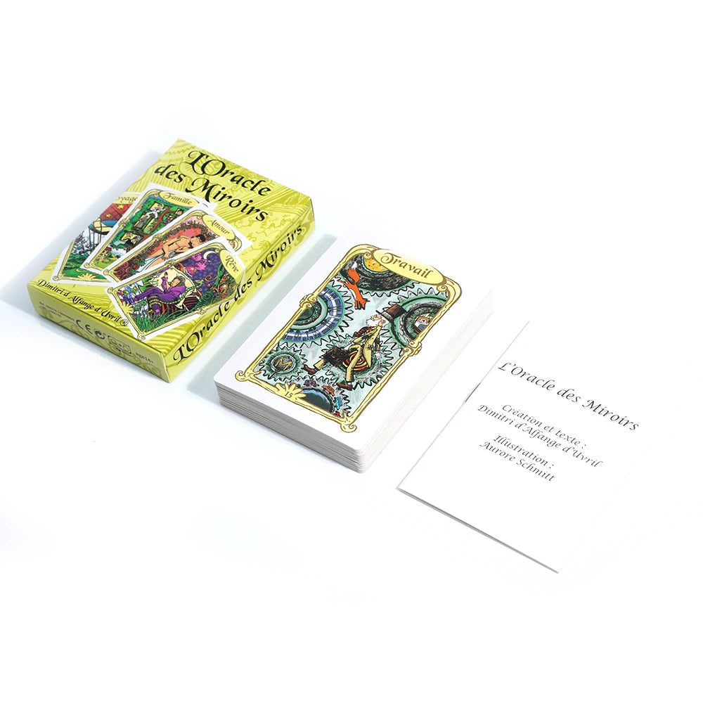 Cartes de Tarot anglais Oracle des Miroirs Un Outil Précieux pour la Divination et la Guidance Spirituelle Jeu de Fête en Famille
