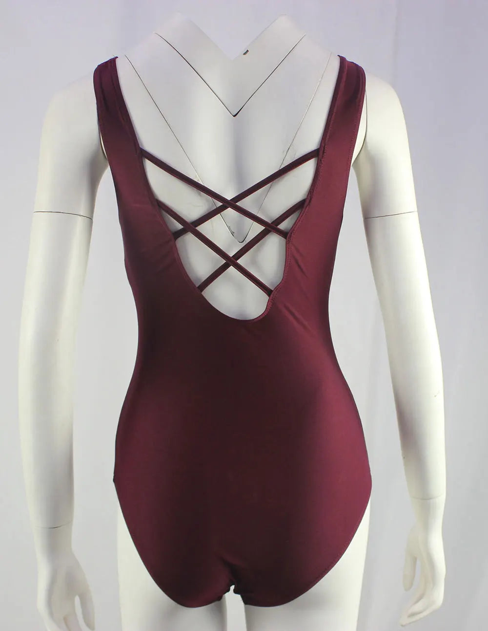 Maillot de bain une pièce dos nu sexy pour femme, imprimé dégradé, accessoires de natation, tailles S à 2XL