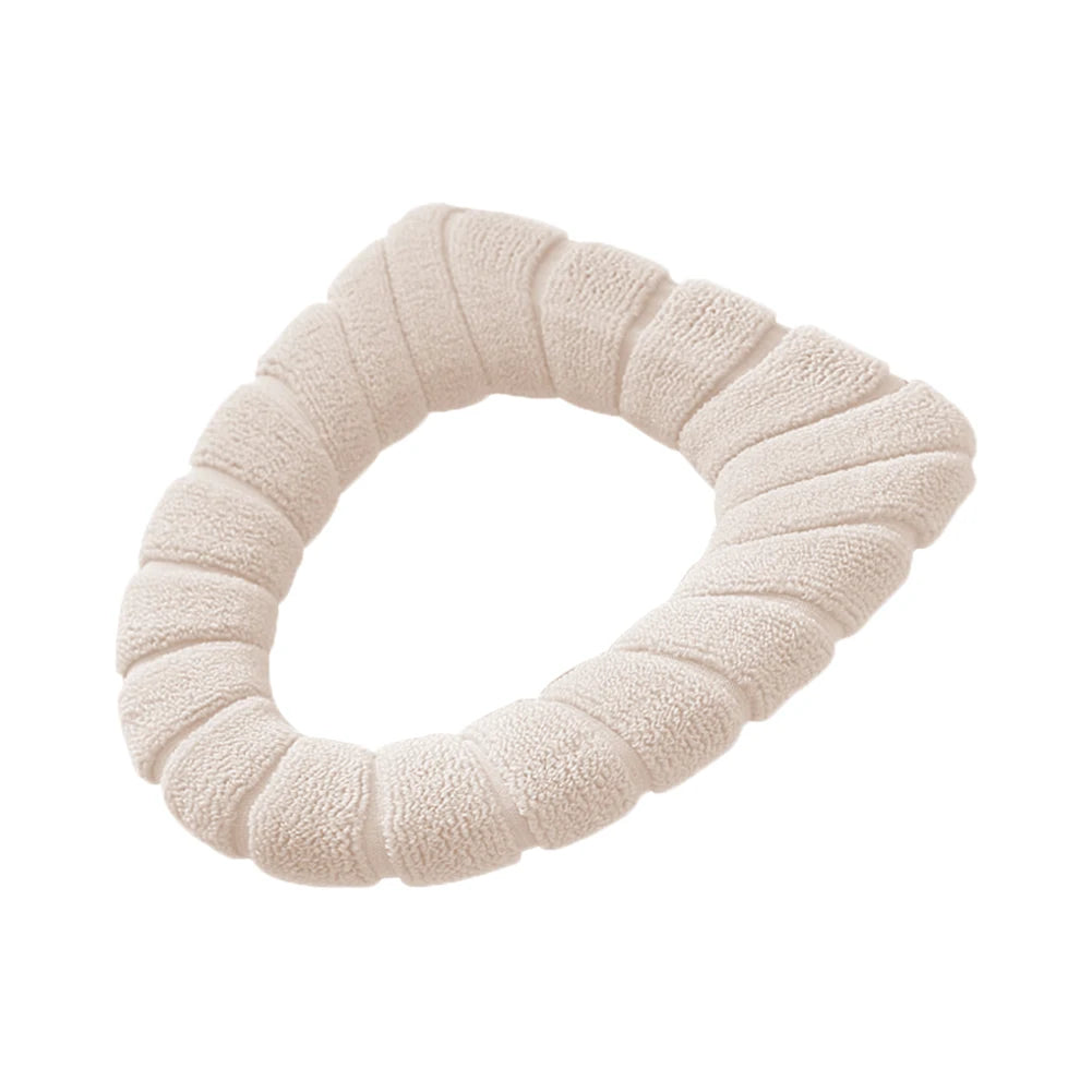 Toilet Seat Cushion Winter Velvet Warm Seat Cover Washable Universal  Toilet Seat Mat Bathroom Seat Case Toilet Lid Accessories