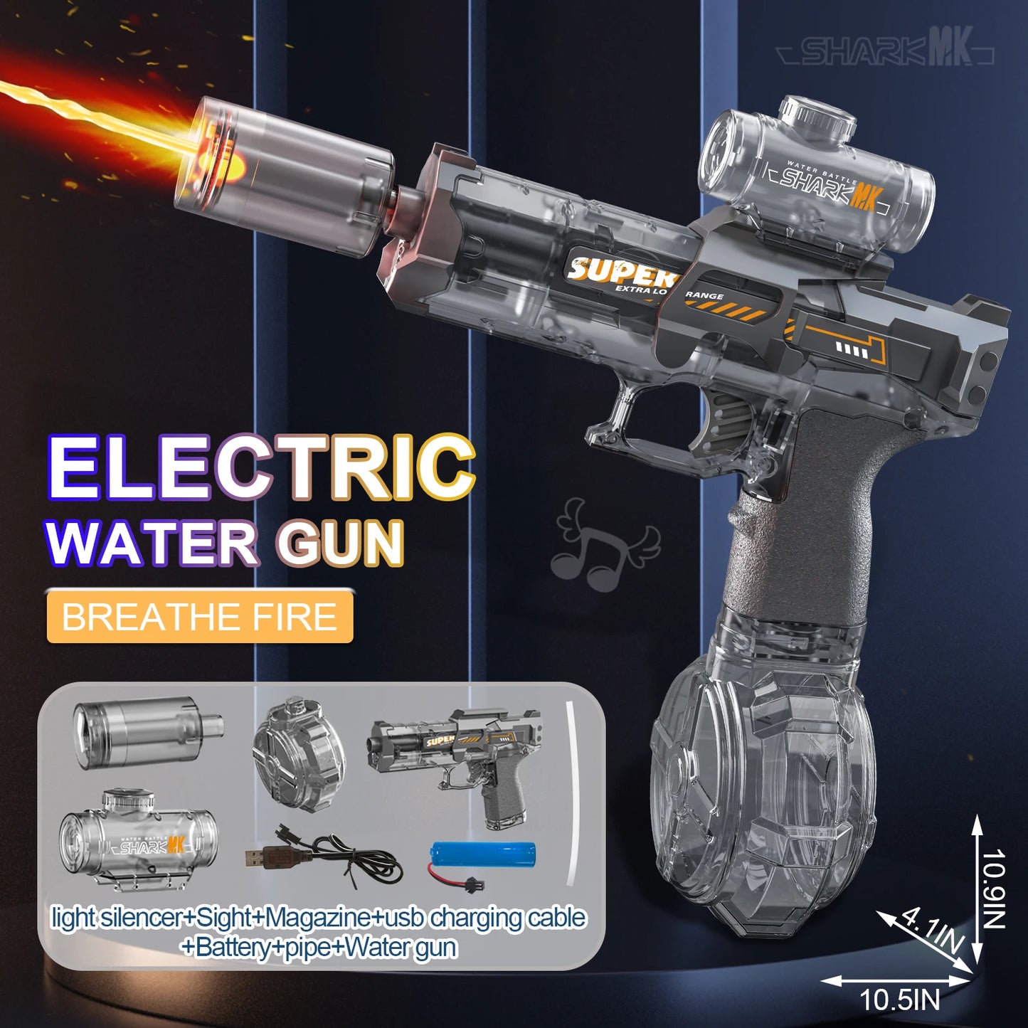 Pistolet à eau électrique haute pression pour enfants, jouets d'été, jeux de combat, plage, piscine, jardin, pistolet à eau automatique, cadeaux