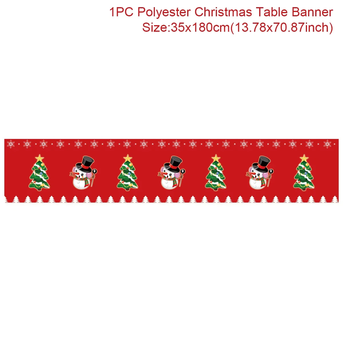 Chemin de table de Noël en tissu, décoration de table pour la maison, nappe 2024, ornement de Noël, cadeau du Nouvel An 2025