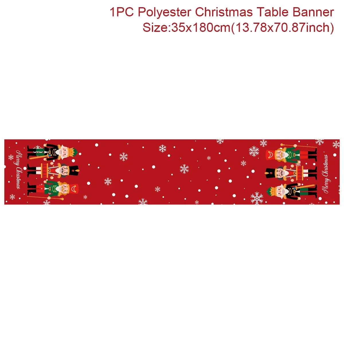 Chemin de table de Noël en tissu, décoration de table pour la maison, nappe 2024, ornement de Noël, cadeau du Nouvel An 2025