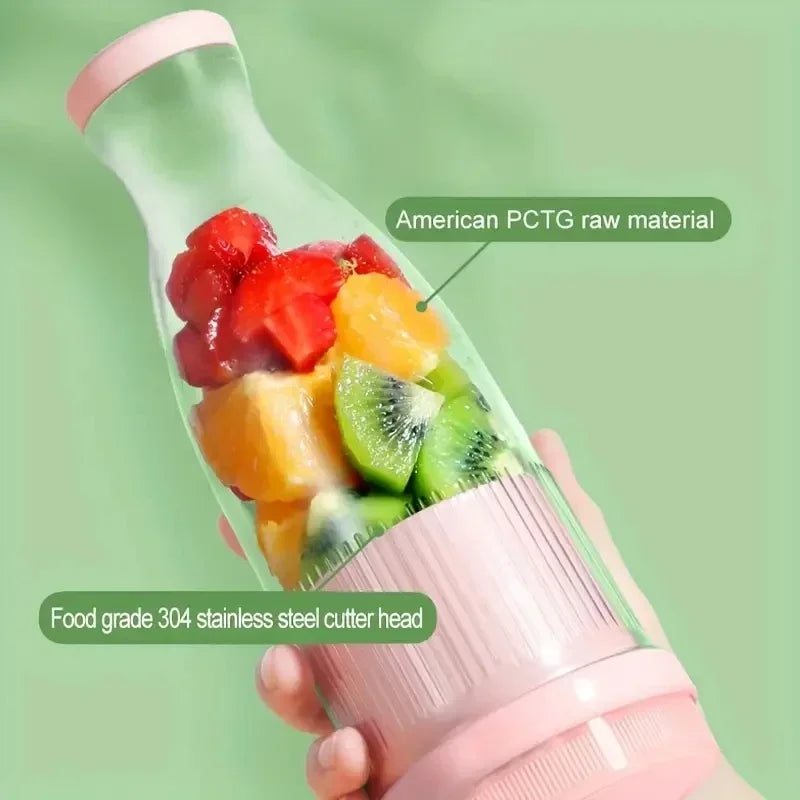 Presse-agrumes électrique 6 lames, mixeur, machine à milkshakes, USB, portable, pour mélanger les fruits et le lait, mini mixeur de jus frais